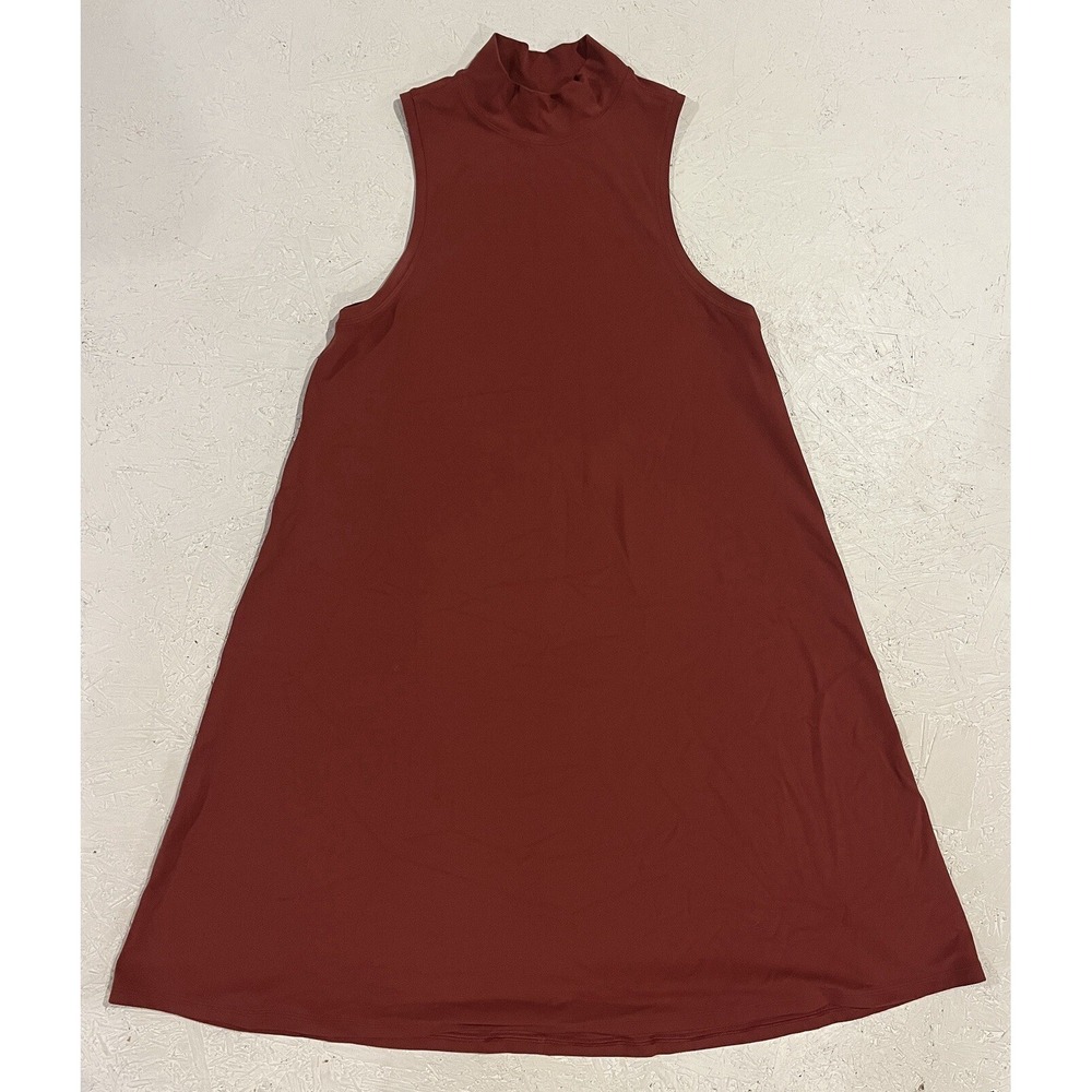 Lululemon All Aligned A-line High Neck Sport Athletic Midi Dress See Measurement
